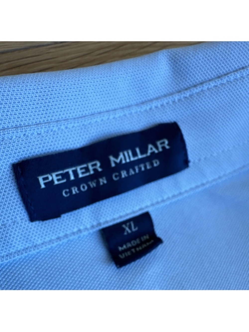 Peter Millar Crown Crafted Polo in powder blue with embroidery